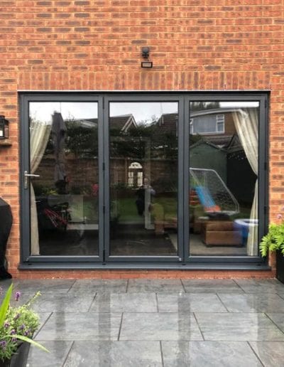 doors bi fold grey