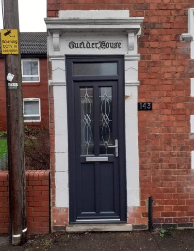 decorative door grey