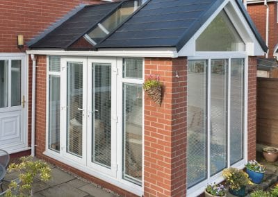 Warm roof Conservatory white