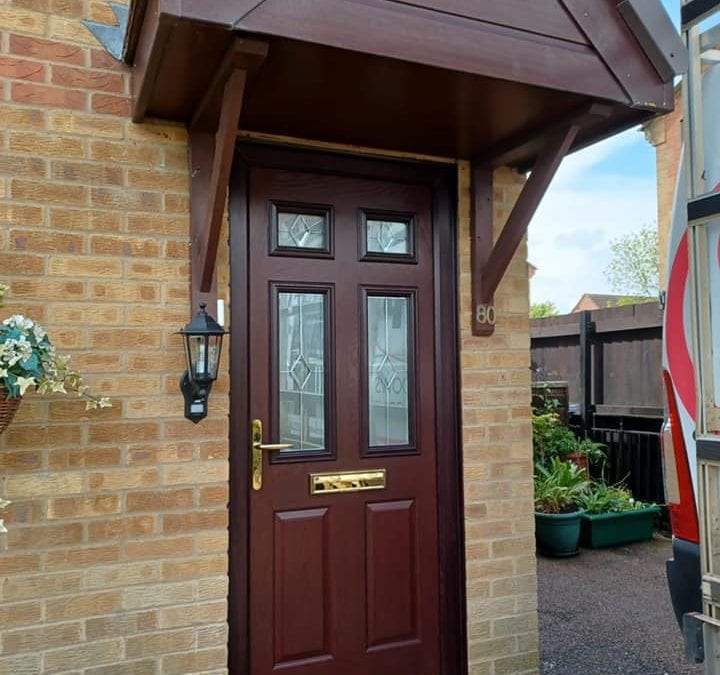 brown composite door