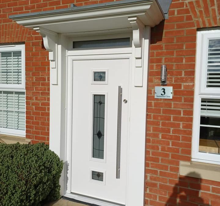 kp composite door 70mm white